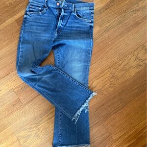 MOTHER The Insider Crop Step Fray Size 32